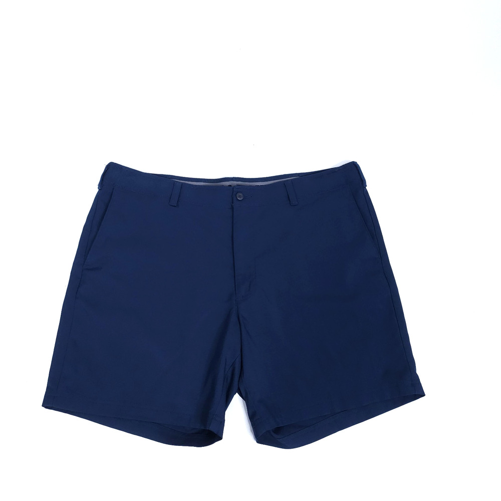 PGA Tour Mens Golf Shorts 40 Blue Performance Stretch Flat Front Casual
